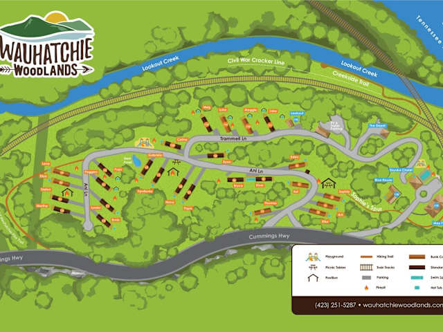 Map of Wauhatchie Woodlands in Chattanooga, TN