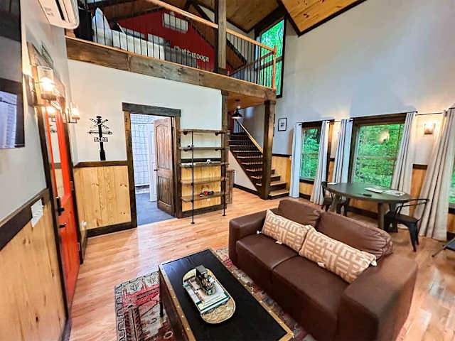 Interior of the Wauhatchie Train Depot at Wauhatchie Woodlands in Chattanooga, TN