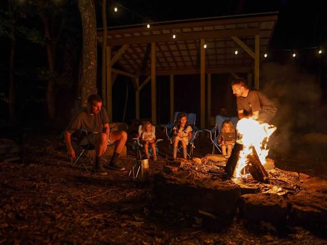 Shared fire pit