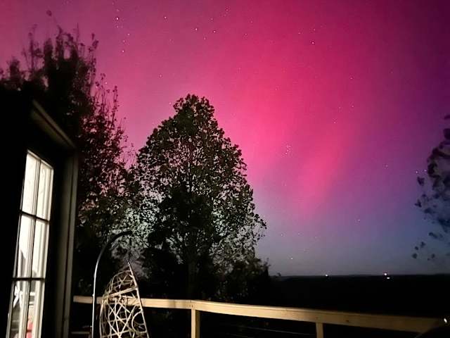 The Northern Lights are beautiful out here!