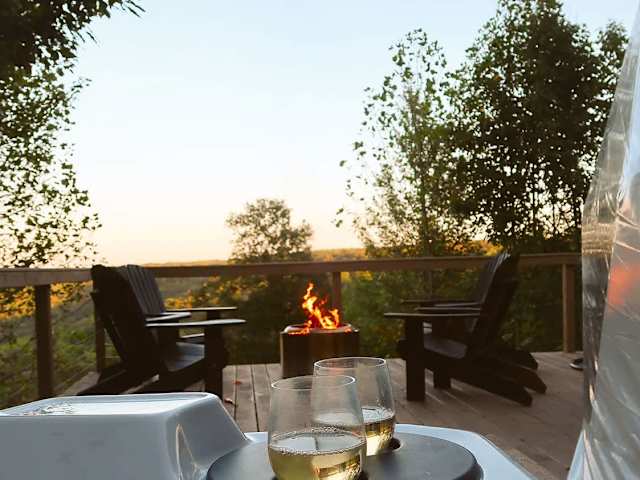 Soak in your private hot tub that is professionally serviced between each guest.