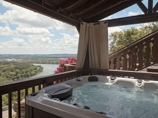 Shared hot tub