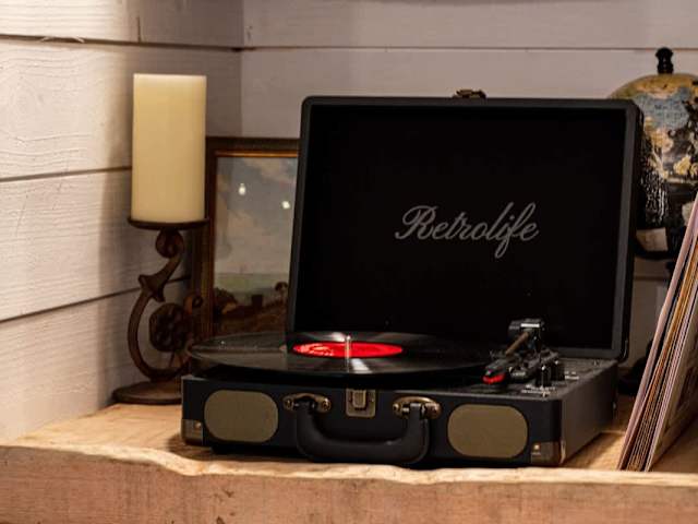 Turn on the record player and sit-back and relax!