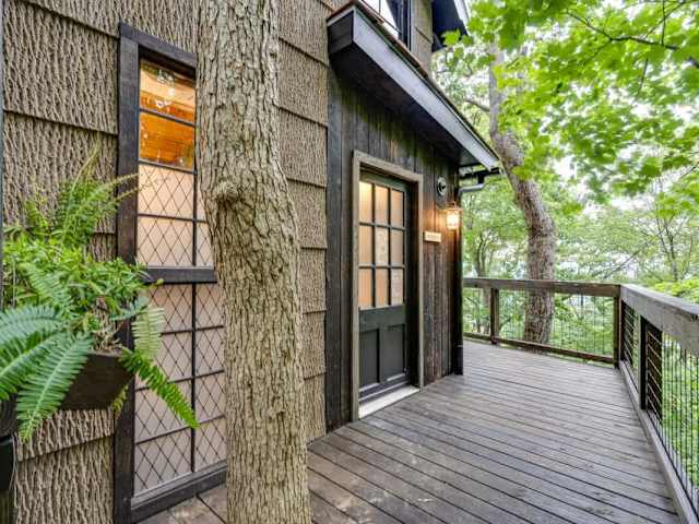 Wood Lily's wrap around deck