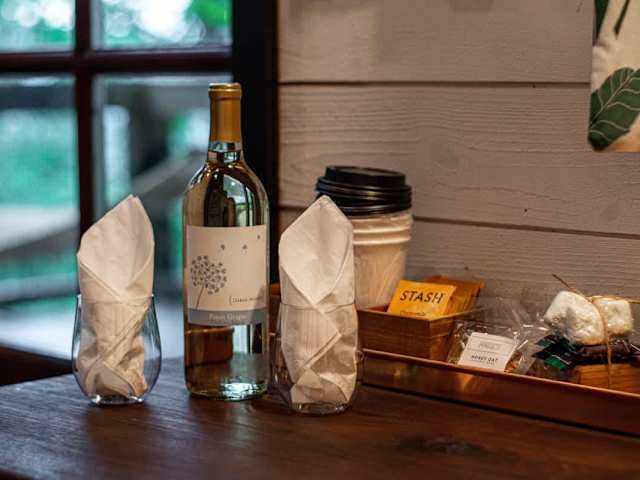 We provide a complimentary bottle of wine