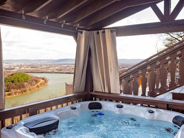 Shared hot tub