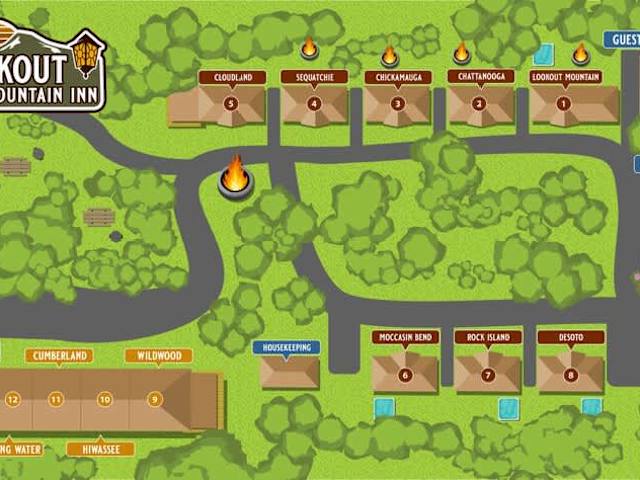 Lookout Mountain Inn Property Map