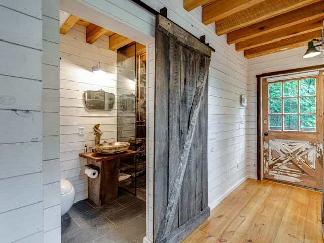 A peek into the bathroom