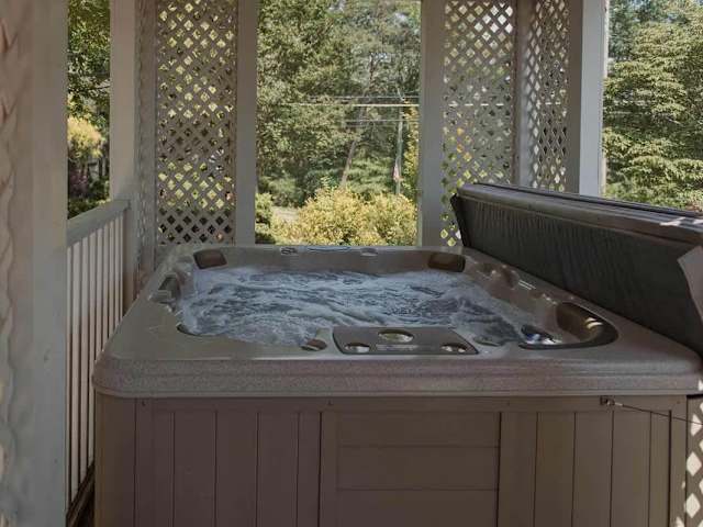 Shared hot tub.