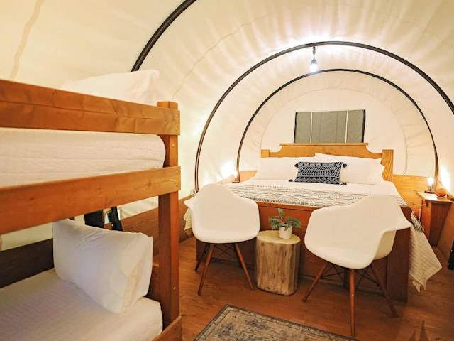 Plush King bed and twin bunk beds!