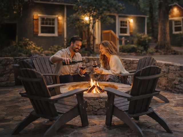 Shared Fire Pit | Lookout Mountain Inn