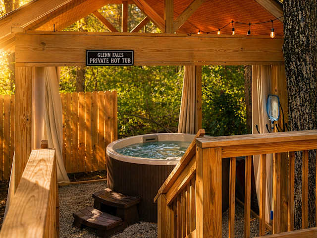 Private Hot Tub | Glenn Falls Room