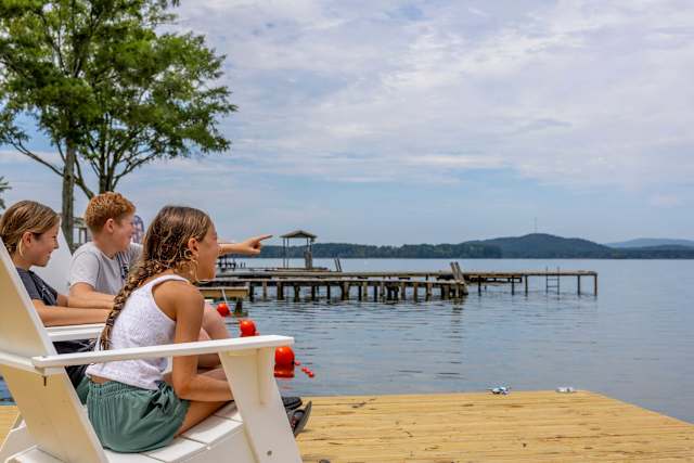 Private dock at Little River Marina