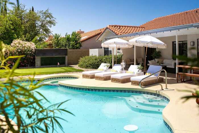 Private Oasis w/ Pool, Spa, Mini Golf & Movie Yard photo 2
