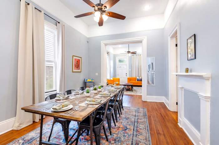 Michou's Marigny Historic Gem | Historic Getaways — 1334-dining-towards-living-web