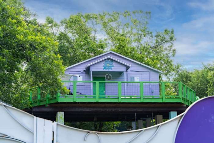 Sky-High Treehouse | Pool & Hot Tub! — 1605ALAMOST-TREEHOUSE--2