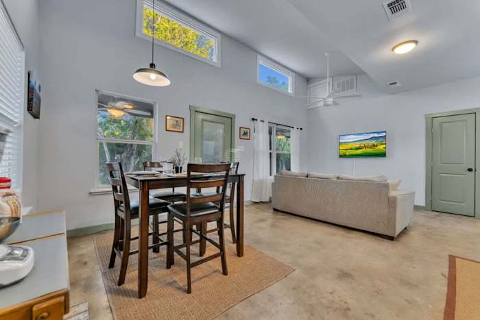 2 BR Lodge | Hot Tub | Fire Pit | Near Wineries! — Dining Area from the Kitchen