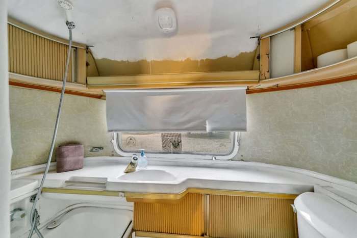 Airstream | Fire | Hammock | Hot tub — Airstream Bathroom