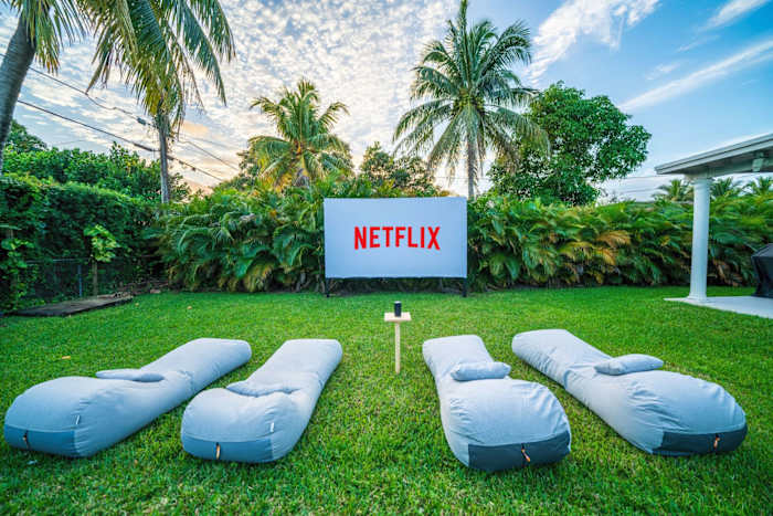 Outdoor movie theater