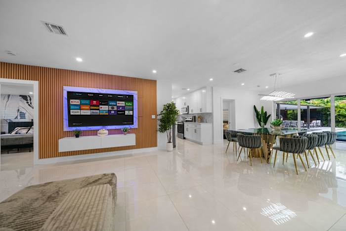Living Room and Dining Room