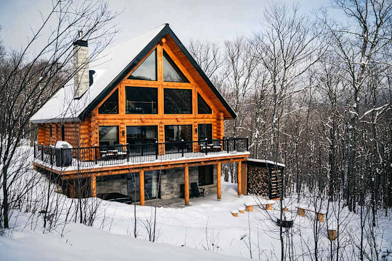 Majestueux Chalet en bois rond | Spa | Le Taureau