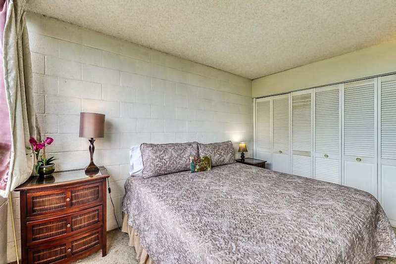 Spacious primary bedroom with generous closet space