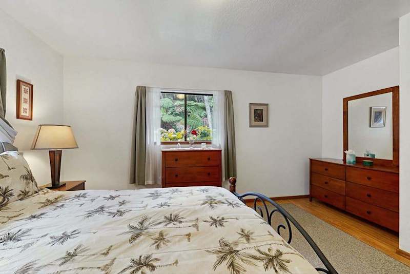 Wrought Iron Queen Bed & Large Dresser with Mirror