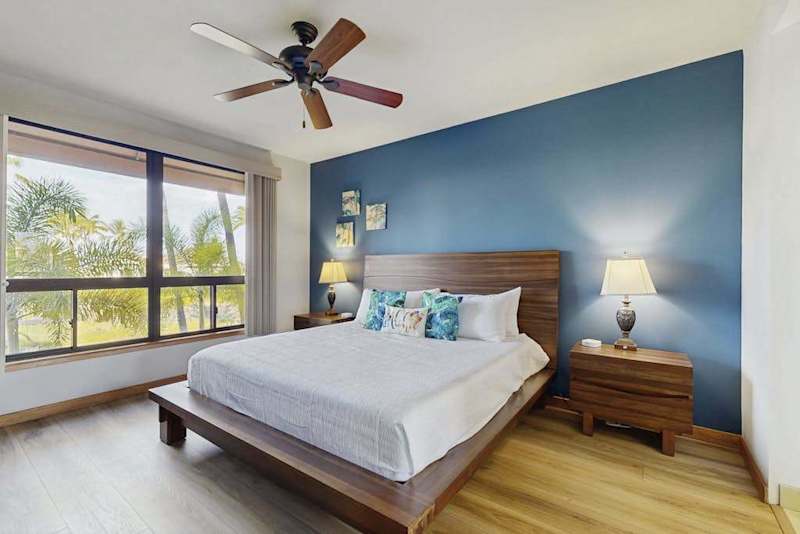 Drift off in a serene king bedroom designed for restful nights.