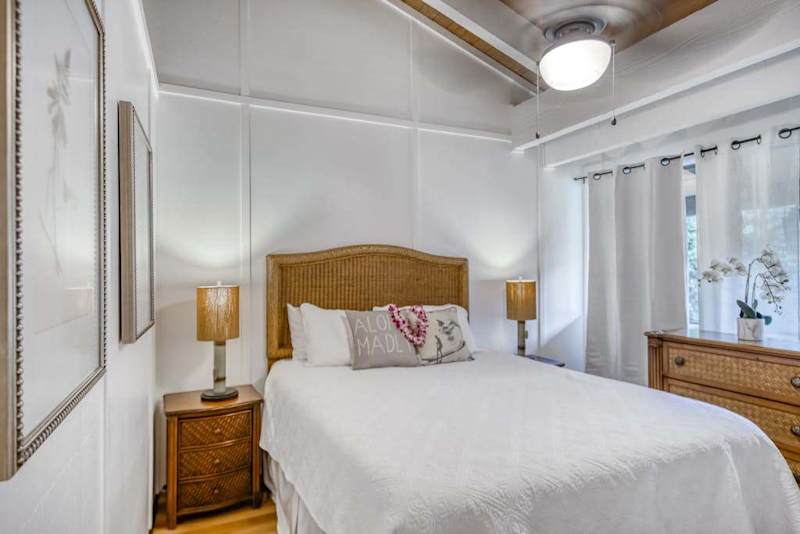 Full View of Secondary Bedroom Retreat with Tropical Accent