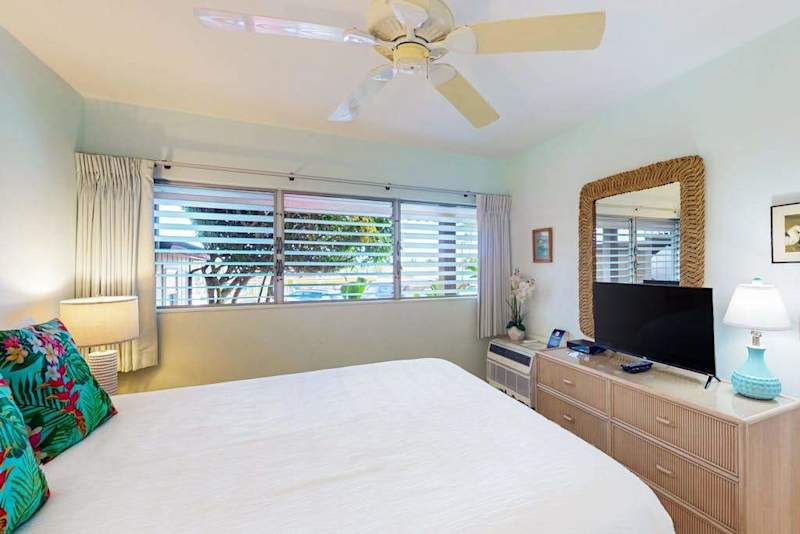 Bright bedroom with calming atmosphere for recharging