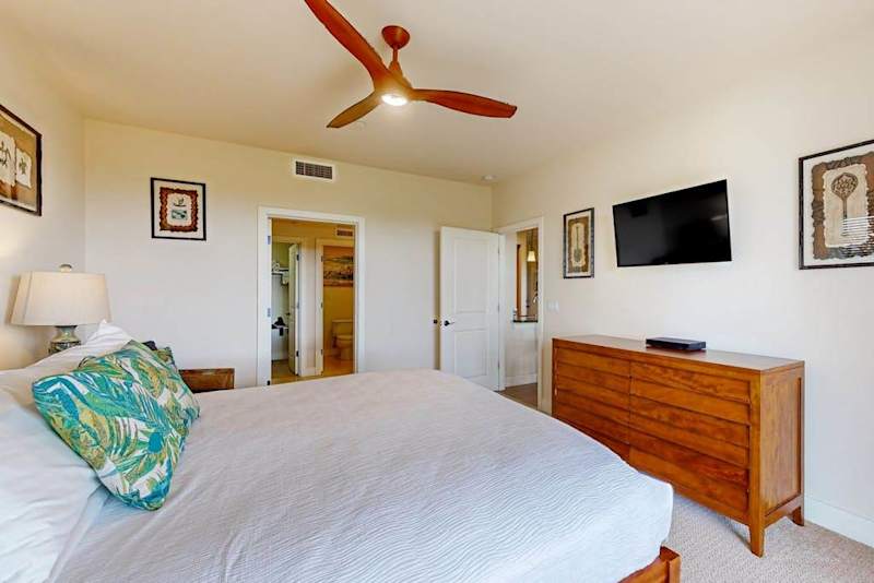 Wake up to beautiful ocean views from the king bed