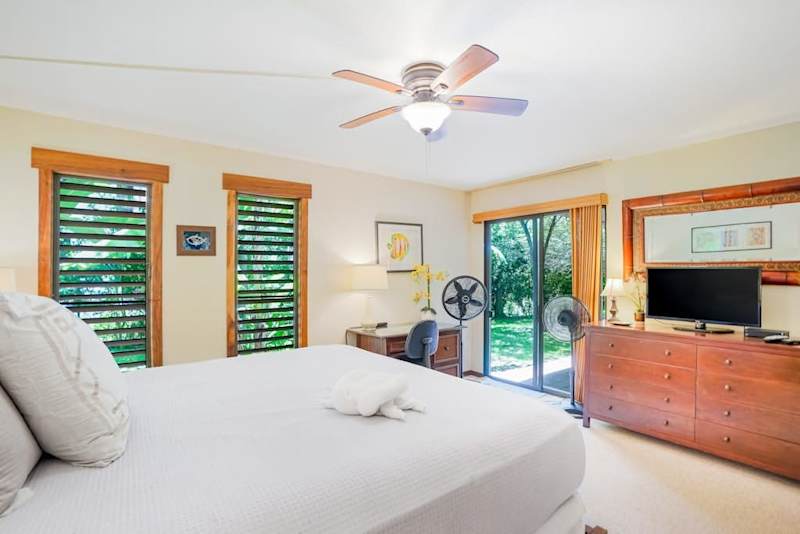 Peaceful king bedroom designed for total relaxation