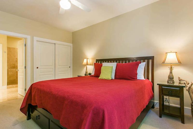 Peaceful king bedroom designed for total relaxation