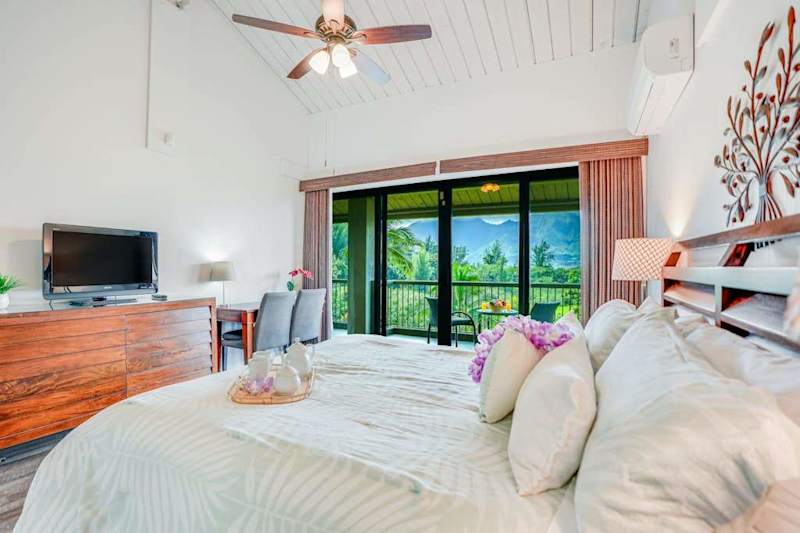 Wake up refreshed in this comfortable bedroom filled with sunlight