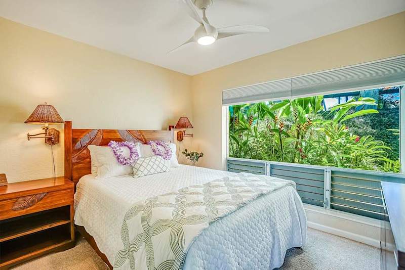 Peaceful Bedroom Surrounded By Tropical Views