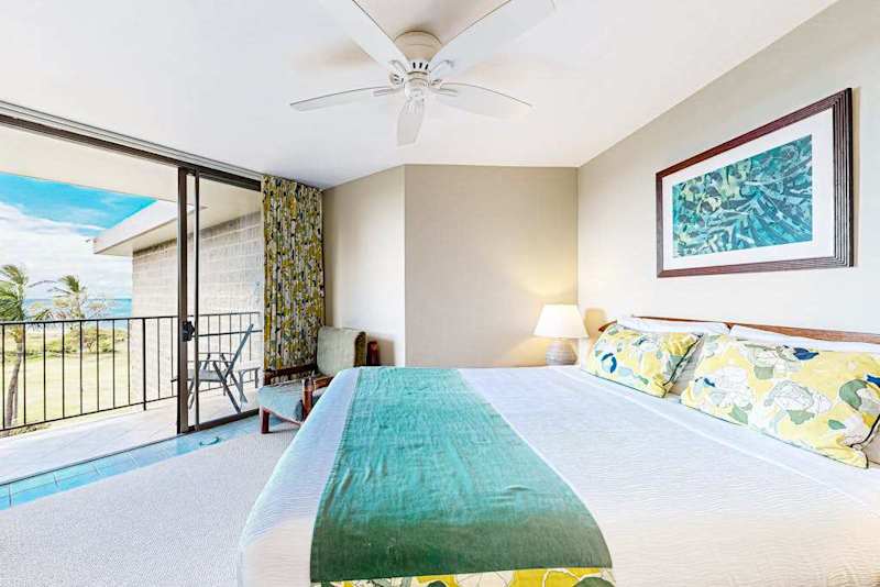 Bright Primary Bedroom with King Bed & Private Balcony Access