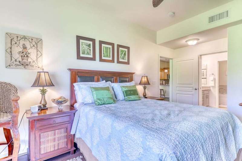 Enjoy peaceful nights in a cozy retreat with a comfortable queen-size bed.