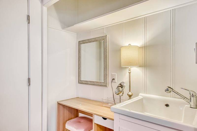 Primary bathroom with ample vanity space