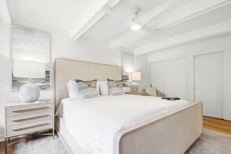 Bright secondary bedroom with cozy ambiance