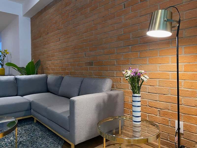 Sofa and lighting