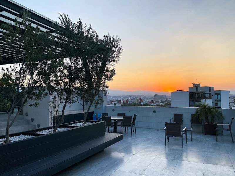 Outdoor shared terrace at the 11th floor