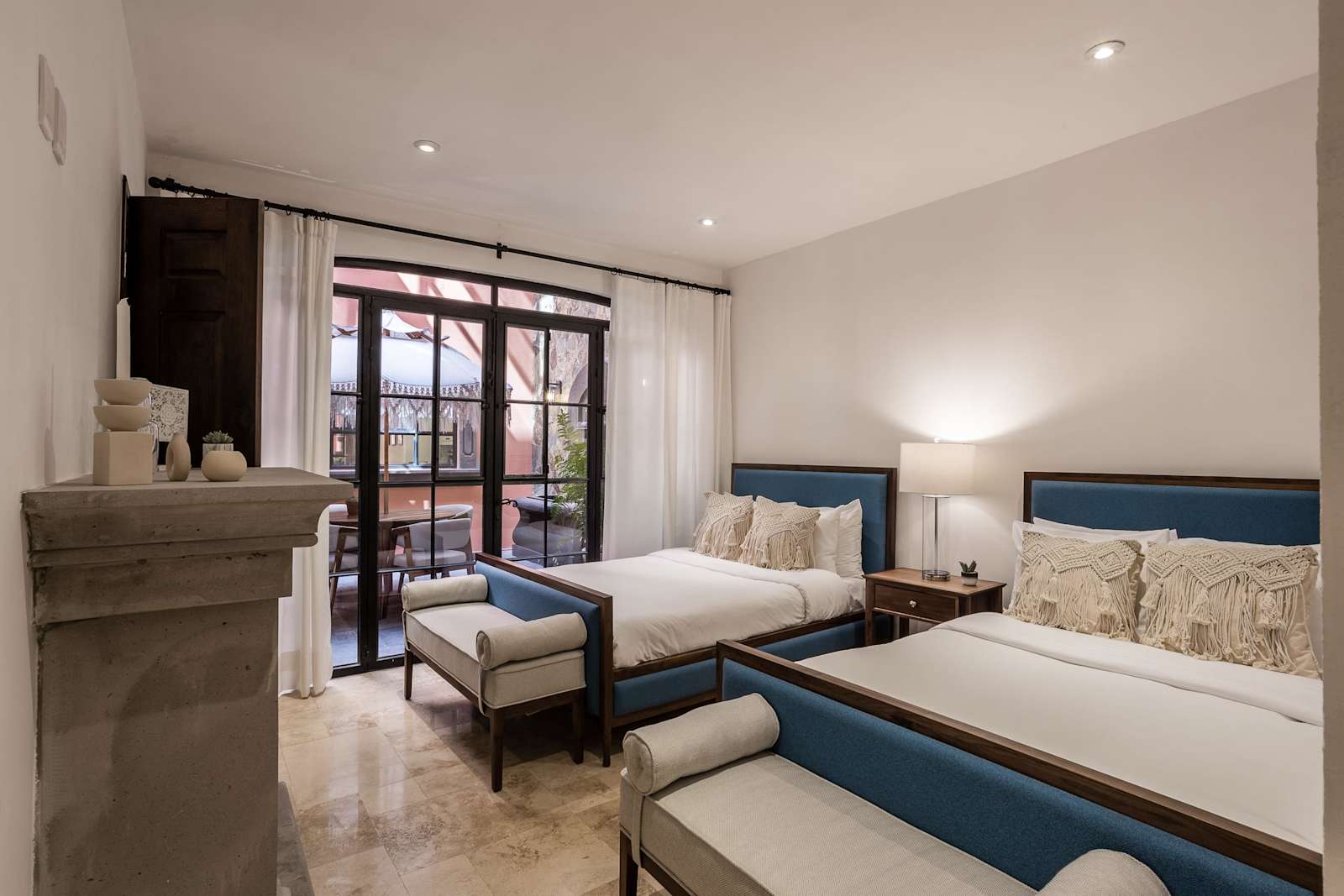Bedroom with double beds