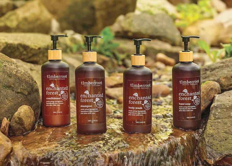 Stocked with our custom scented and hand poured personal care products