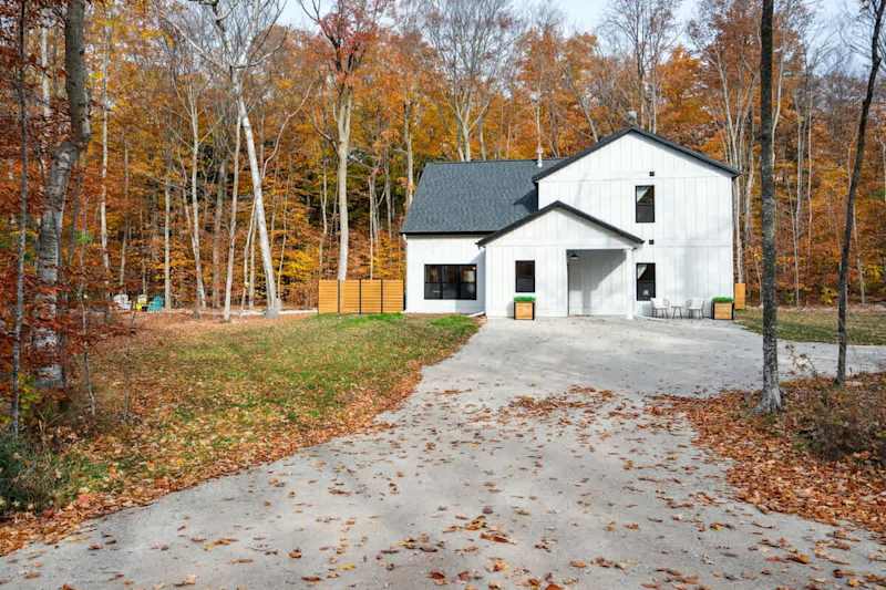 Set in the heart of Door County, Folklore Woods combines wooded privacy with proximity to local attractions.