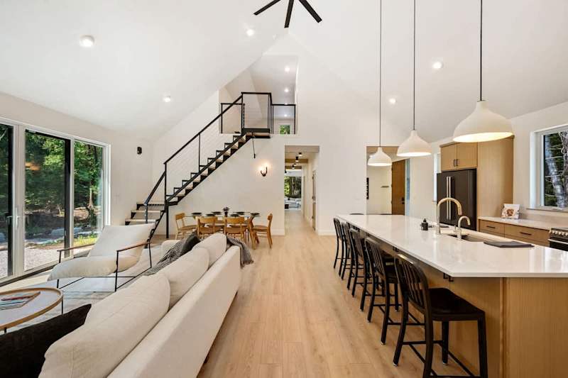 DoCo Abode is a newly built 3-bedroom, 2.5-bathroom retreat that combines impeccable design with high-end finishes. Located just one mile from downtown Egg Harbor, this home offers the perfect balance of seclusion and convenience, making it an ideal