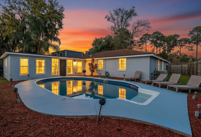 The Mandarin Pool Place | Pool + Games vacation rental in Jacksonville, Florida