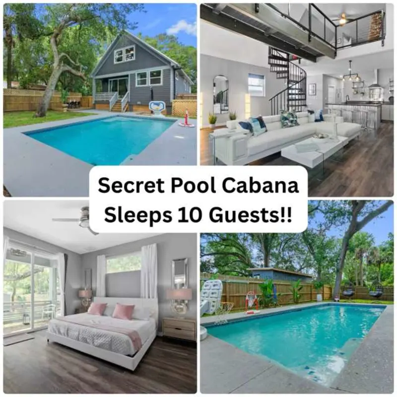 Secret Pool Cabana- Mins to Downtown and Beach vacation rental in St. Augustine, Florida