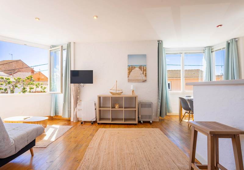 Confort et charme, appartement à 1 min de la mer – Valras-Plage