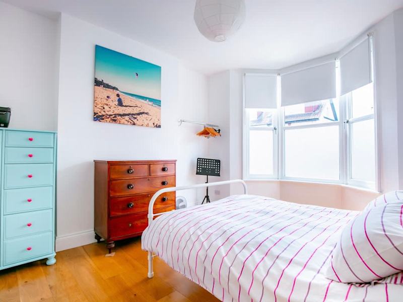 A double bedroom made up with fresh linen