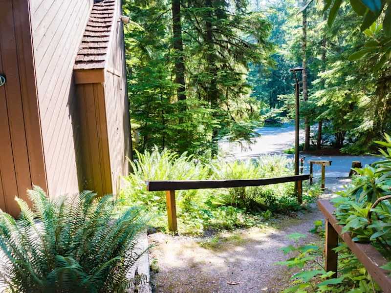 Stairway to entry of unit